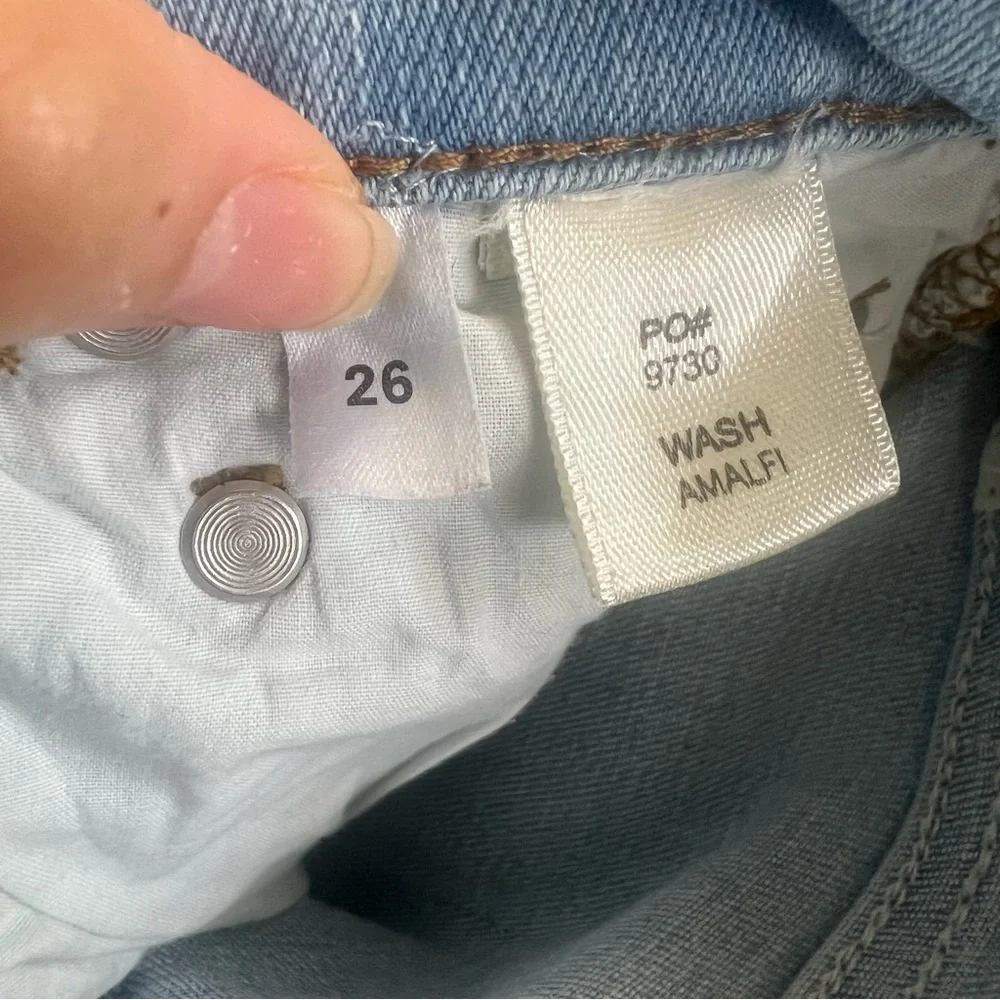 Reformation High & Skinny Jeans Amalfi Wash Denim Stretchy Sz 26 - Picture 8 of 8
